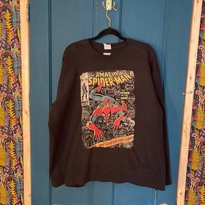 Spider-man black crew neck